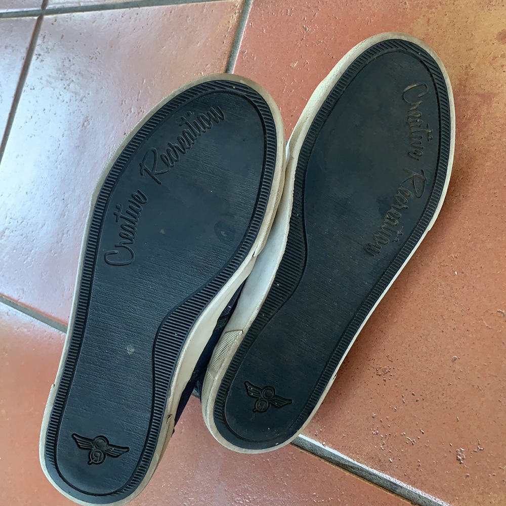 Creative Recreation Canvas and Suede High Top Sneakers Shoes.  Navy.  Size 9. - Picture 7 of 9